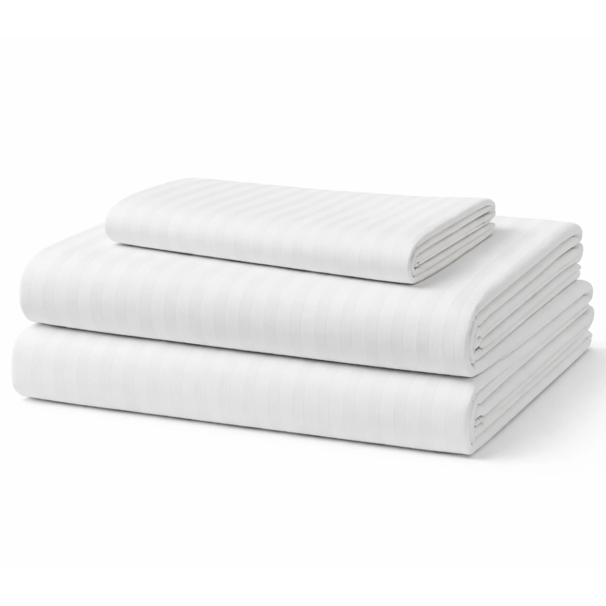 Sateen Stripe Bedsheet 100% Cotton for Hotels